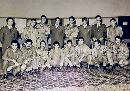 Libyan Mirage 5 trasfer unit members at the Mitiga AB in 1975