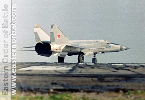 Soviet Air Force 10th independent Reconnaissance Air Regiment MiG-25RB Foxbat at Shchuchin