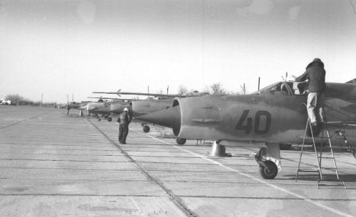 Soviet Air Force Turkestan Military District MiG-21bis Fishbed-L 115th Fighter Air Regiment Kokayty airport