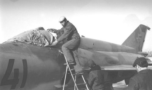 Soviet Air Force Turkestan Military District MiG-21bis Fishbed-L 115th Fighter Air Regiment Kokayty airport