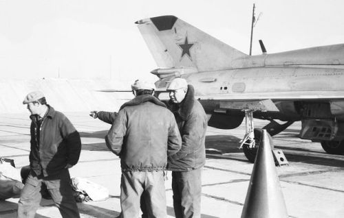 Soviet Air Force Turkestan Military District MiG-21UM Mongol-B 115th Fighter Air Regiment Kokayty airport