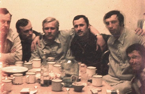 Soviet pilots in Kandahar airport Afghanistan