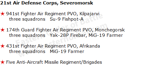 USSR 21st Air Defense Corps, Severomorsk