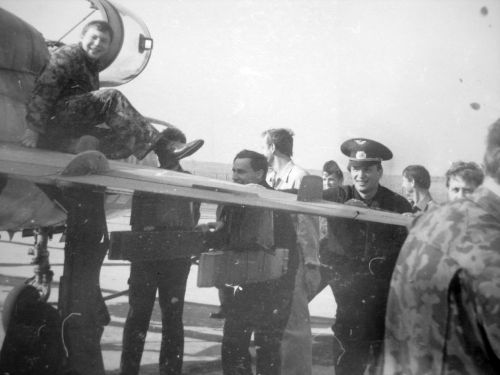 Soviet MiG-21SMT Fishbed-K at the Bagerovo airport, Crimea