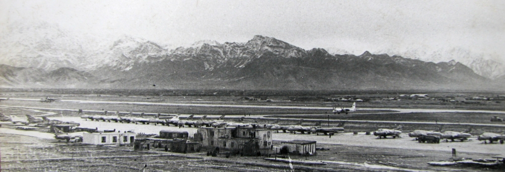 Afghan Air Forces old Su-7BMK Fitter-A, Su-7UMK Moujik and new Su-22M Fitter-J in Bagram airport Afghanistan in 1981. Photo: Igor Bubin