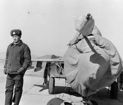 Soviet MiG-21bis at Usharal airport in 1976. Photo: V. Valjuh