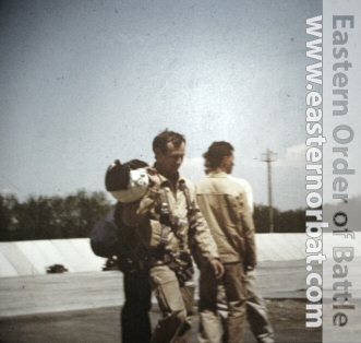 Soviet 381st independent Reconnaissance Air Regiment's pilots in Chimkent