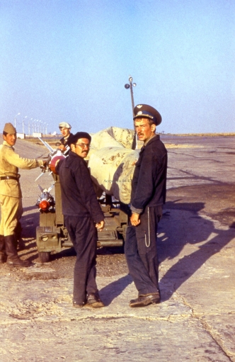 Soviet MiG-23P Flogger-G at Privolzhskiy, Astrakhan airport and R-24 AA-7 Apex and R-60M AA-8 Aphid missile