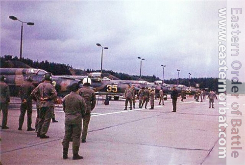 USSR 582th Fighter Air Regiment at Chojna Poland MiG-21SMT Fishbed-K 