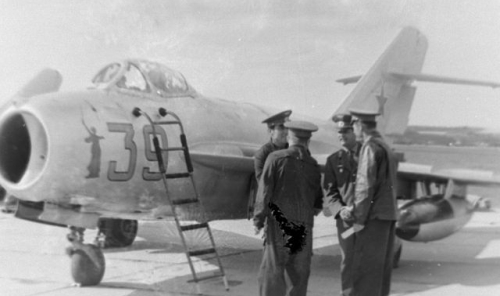 USSR MiG-17 Fresco-A at Ovruch. Photo: Vladimir Tokarev