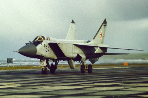 CCCP MiG-31 Foxhound at the Amderma airport