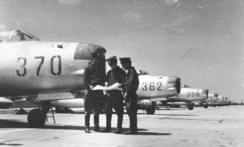 Albanian MiG-19PM pilots