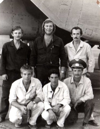 Soviet crew of the MiG-25P Foxbat-A interceptors at Nasosnaya airport close to Baku city in the seventies