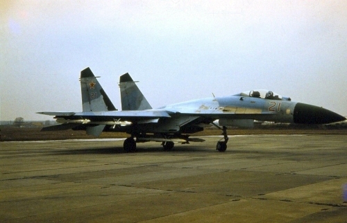 The Soviet 831st Fighter Air Regiment's Su-27 Flanker 