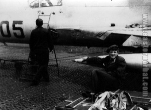 Soviet Air Force 911th Fighter-Bomber Air Regiment MiG-21S Fishbed-J in Lida airport