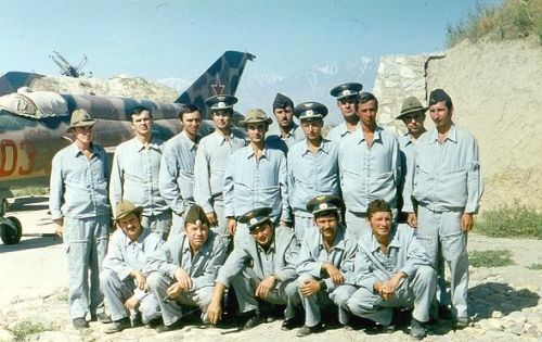 Soviet 115th Fighter Air Regiment at Afghanistan in 1980 with MiG-21bis