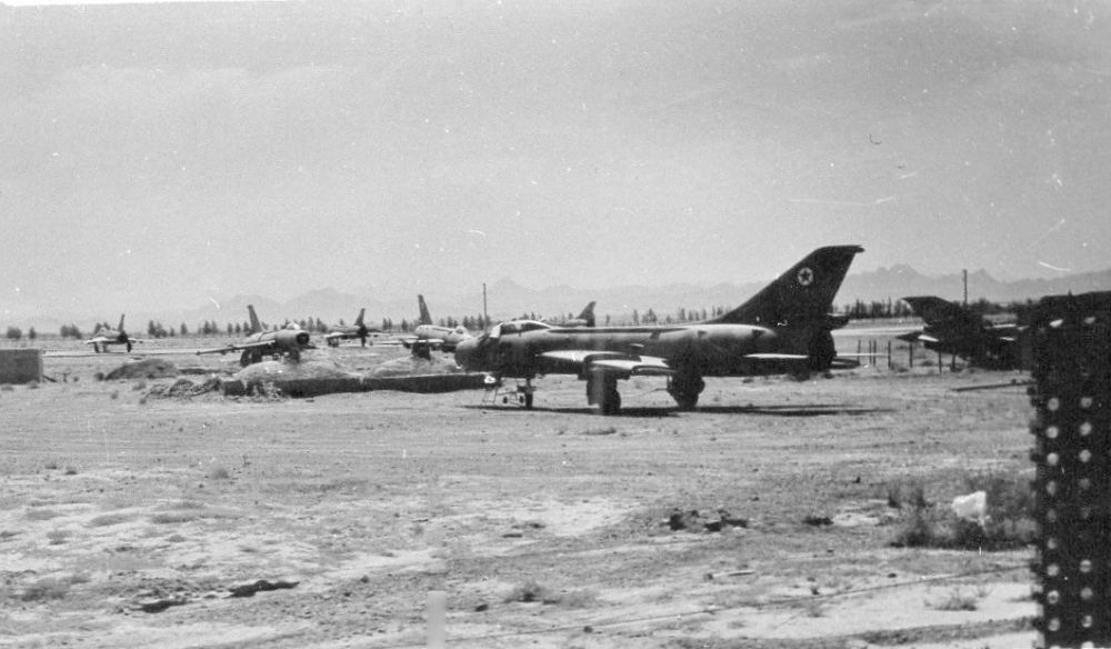 Afghan Air Forece Su-7BMK Fitter-A Shindand 1988 Photo:  Piotr Wypir collection