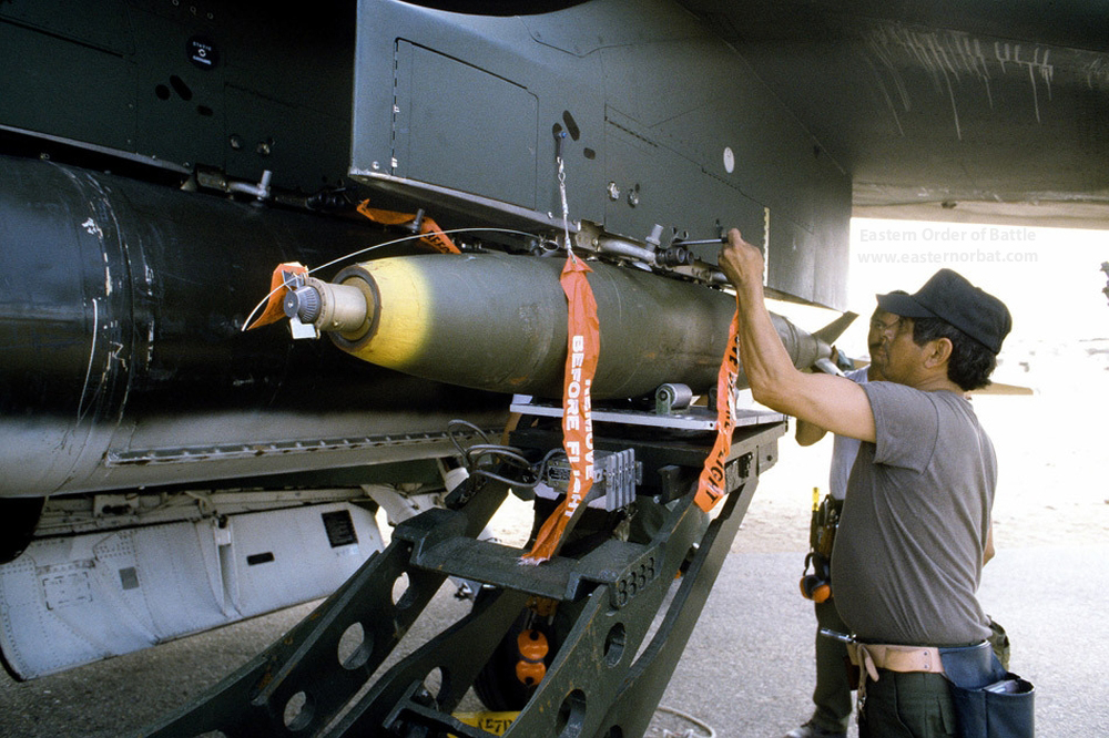 Exercise Bright Star '80, Bright Star 1980, USAF in Egypt, A-7D Corsair weapons