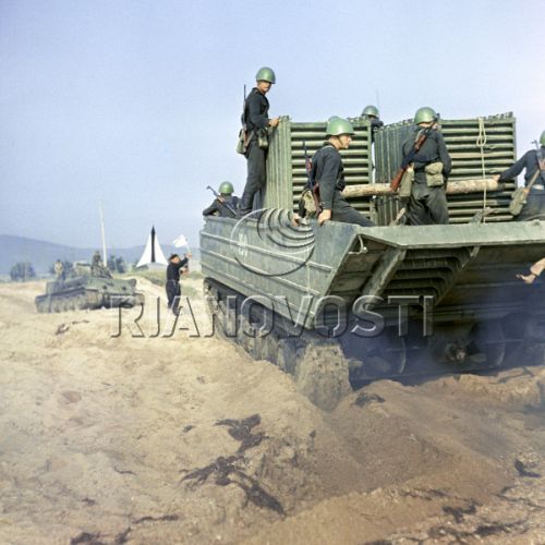 The Soviet Odessa Military District's and Soviet Black Sea armies in People's Republic of Bulgaria in the Clod War in 1967.  Photo: Rianovosti