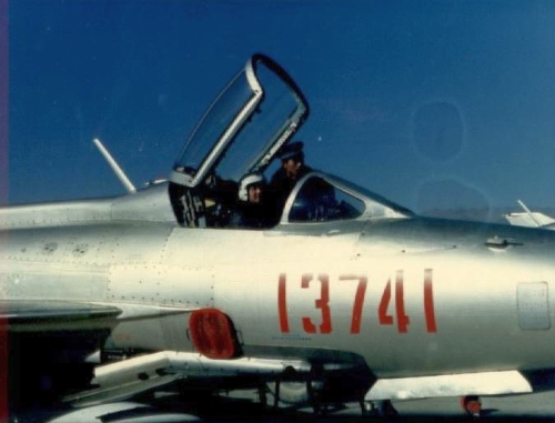 Chinese J-7 MiG-21 Fishbed in Tibet in 1988