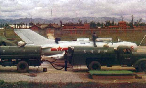 Chinese 44th Air Divisions two seater training aircraft Shenyang J-6 MiG-19 Farmer