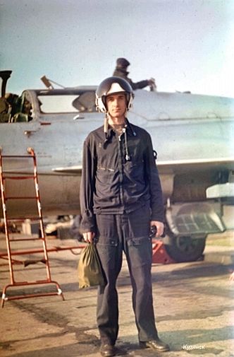 Soviet MiG-21UM Mongol-B at Kupyansk airport in 1983