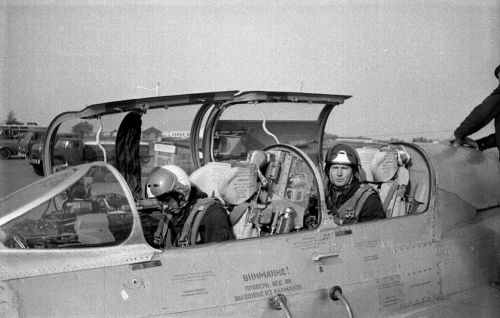 Soviet MiG-21UM Mongol-B at Kupyansk airport in 1983