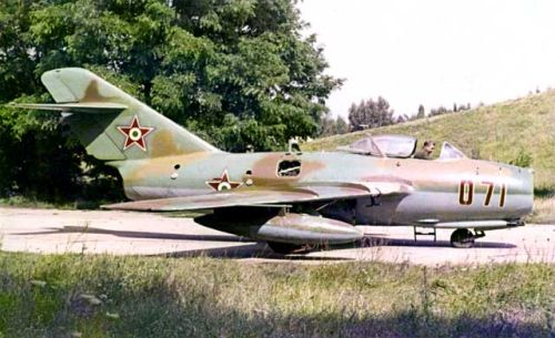 Hungarian 101st Reconnaissance Air Regiments MiG-15bis Fagot-B in Szolnok airport