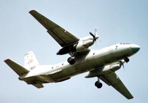 Hungarian Antonov An-26 Curl mediom cargo aircraft. Photo: Szucs Laszlo