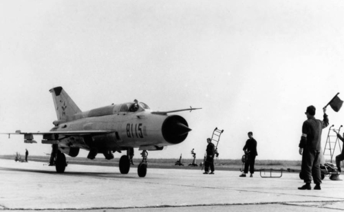 Early Hungarian MiG-21MF at Taszr