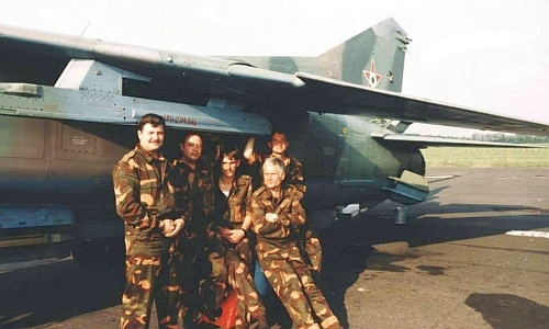 Hungarian MiG-23MF Flogger-B Camouflage at Ppa air base.