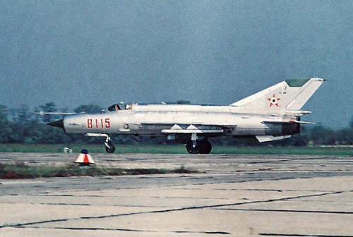 Hungarian MiG-21MF at Kecskemt 