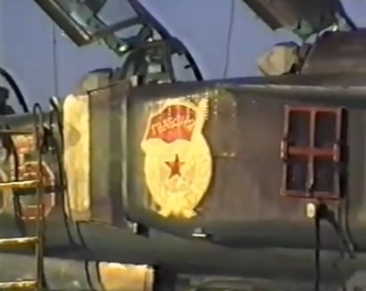 MiG-23 Flogger on the Soviet Sary Shagan missile test range