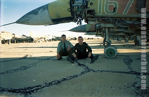 The Soviet Air Force stored nearly three hundred and fifty MiG-23M/UBs at the Yangadzha and Kzyl-Arvat airport in the Turkmen desert. The Russian companies used these aircraft as a parts mine for the worlds MiG-23s in the 1990s.