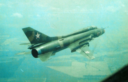 Hungarian Su-22UM3 Fitter-G reconnaissance-bomber trainer type at Taszr in eighteen. Photo: Ivncsik Gbor collection