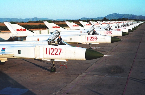 Shenyang Military Region Air Force's first Fighter Division Shenyang J-8B Finback-B