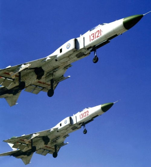 Shenyang Military Region Air Force's first Fighter Division Shenyang J-8B Finback-B, Anshan