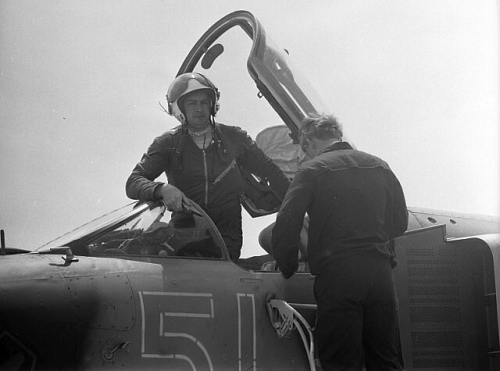 Soviet MiG-23M at Papa airbase Hungary