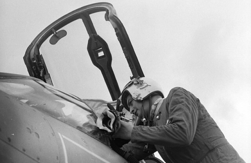 Soviet MiG-23M at Papa airbase Hungary