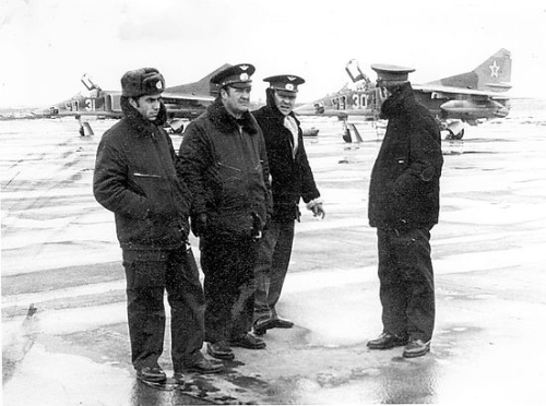 Soviet MiG-27 Flogger-D at the Chortkov airport