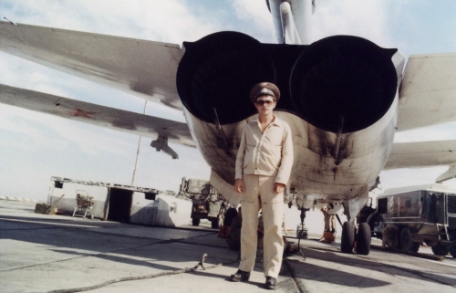 Su-24M Fencer-D on the Soviet Sary Shagan missile test range