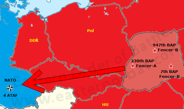 USSR Su-24 Fencr bombers over west-germany in the seveties