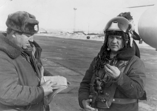 Soviet Su-9 Fishpot-A high speed interceptor at the Kilpajarv airport