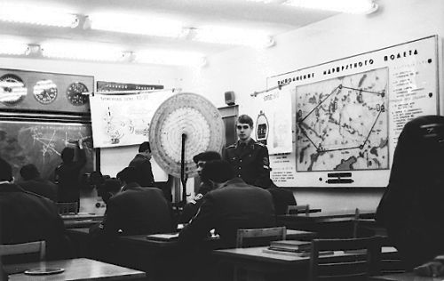 Soviet air navigator training in Vorosilovgrad