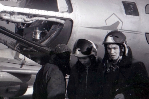 Soviet Yakovlev Yak-28 bombers at the Cherlyany airport