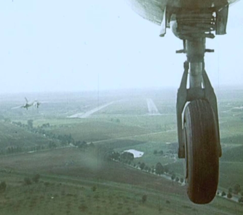 Two Soviet basic Su-17 Fitter-Cs landing on Vozdvizhenka airport in 1974.